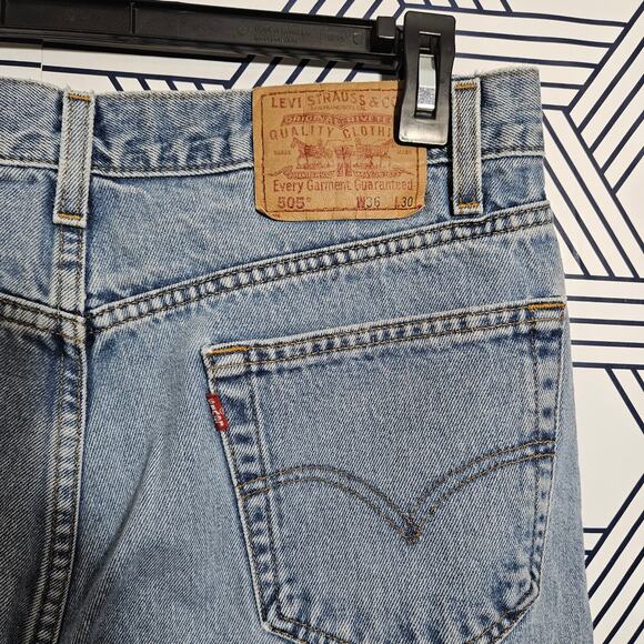 Vintage Mens Levis 505 Regular Fit Straight Leg Size 36 - Picture 4 of 7